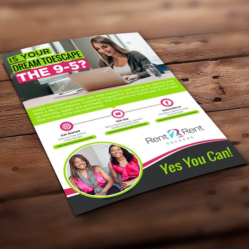 Create a Ridiculously Good Flyer for Rent 2 Rent Success Design by Creative Milan ❤️