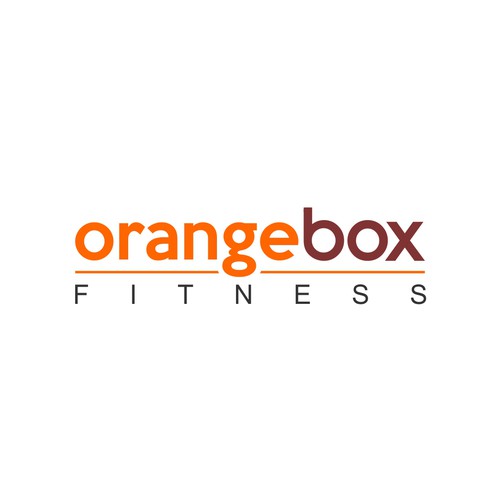 New Orange Box Fitness Logo Design by Harleen™