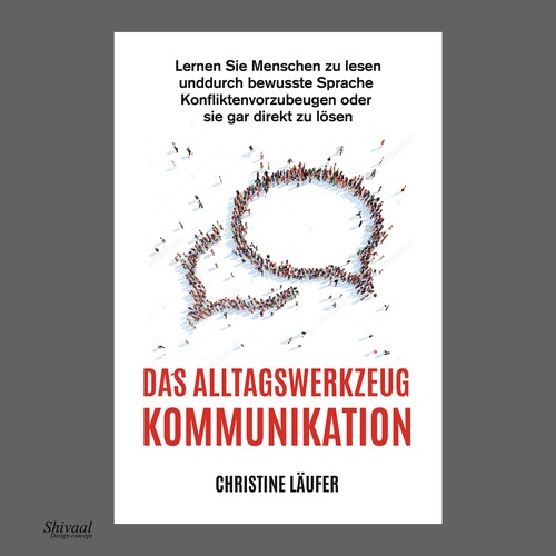 A novel cover on the subject of communication, which appeals to a young educated target group Design by Shivaal