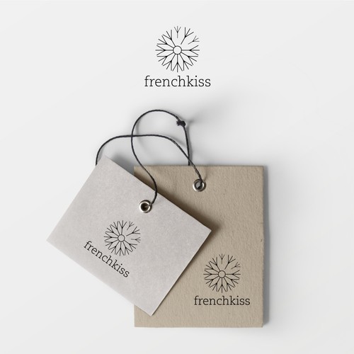 "Crie um novo logotipo para marca de moda brasileira boho Frenchkiss (pode sugerir um simbolo tambem!)" winning Logo design
