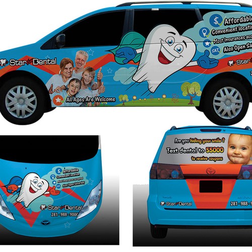  CAR wrap design for Dental office Design by Gieeboys
