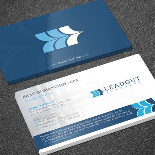 New Business Card Design for Investment Bank | Business card contest