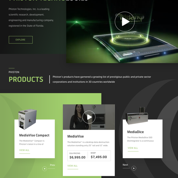 web design for technology company