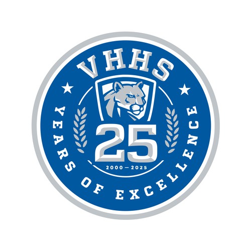 Logo for school's 25th year of excellence Design by Argim
