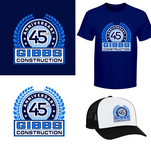 Modern & Creative Logo for our Construction Company 45th Anniversary Design by Grapìkal