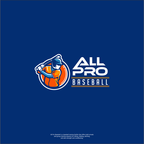 Logo for baseball training facility Legends Baseball Academy Logo