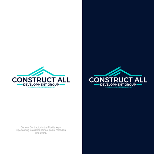 Design a simple yet bold logo for my construction company located in the Florida Keys. Design by behati