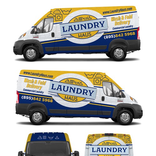 Laundry Haus delivery van Design by Logicainfo ♥