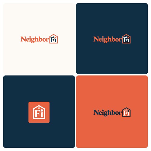 "Create NeighborFi: A Warm, Modern Mortgage Brand with Nostalgic Soul" winning Poster