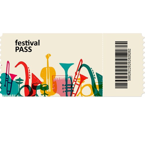 Designs | RFID Music Festival Paper Tickets (300 DPI) | Other design