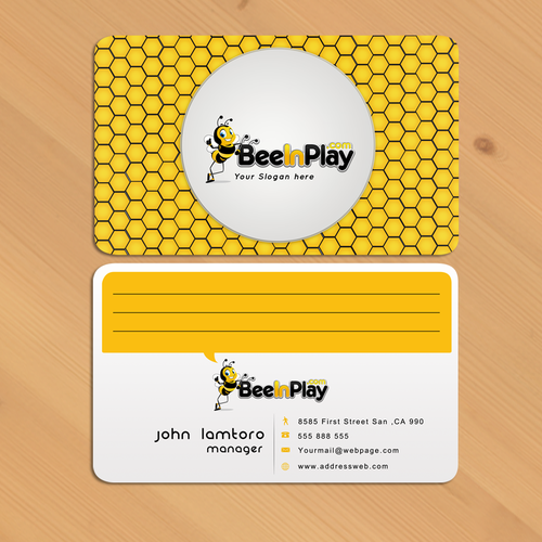 Help BeeInPlay with a Business Card Ontwerp door MAStap