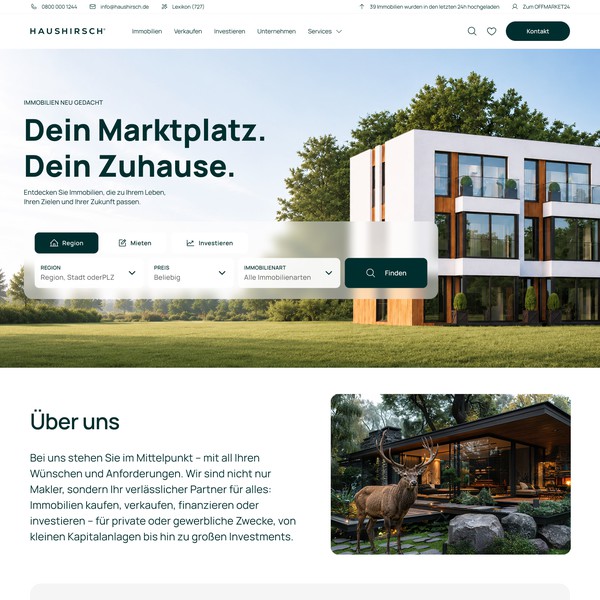 Real Estate Property Portal Website Design