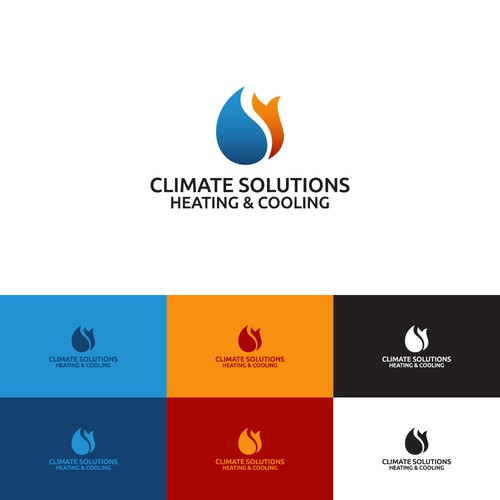 Modern eye-catching logo for HVAC company Design by Bang Roki