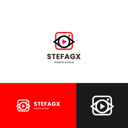 Photographer and filmmaker logo in modern style. Company is restructured and gets a new name Design by Ranks Project