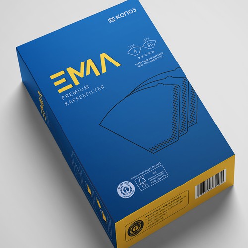 EMMA Coffee filter paper needs a smart packaging Design by Shereef_CM