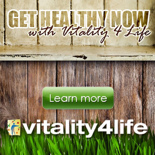 banner ad for Vitality 4 Life Design by adrianz.eu