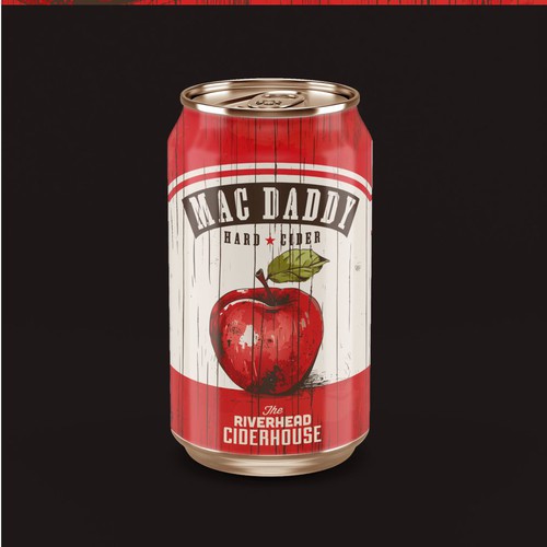 Design a rustic feeling slim can for hard apple cider Diseño de DesinNIK