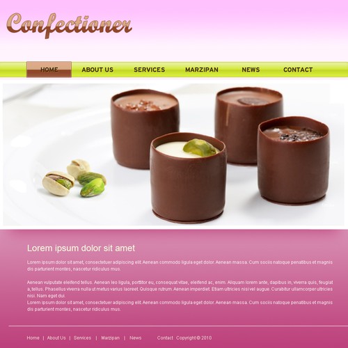 1-3 Page Website Template Design von Britany