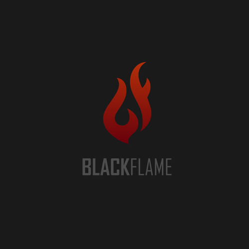 Cool, masculine Logo for company name „Black Flame” Design by Shadsign