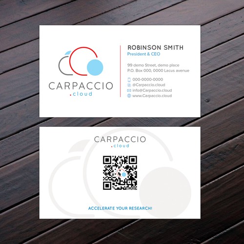 Give more muscle to research with graphic ID for CARPACCIO.cloud Design by Felix SH