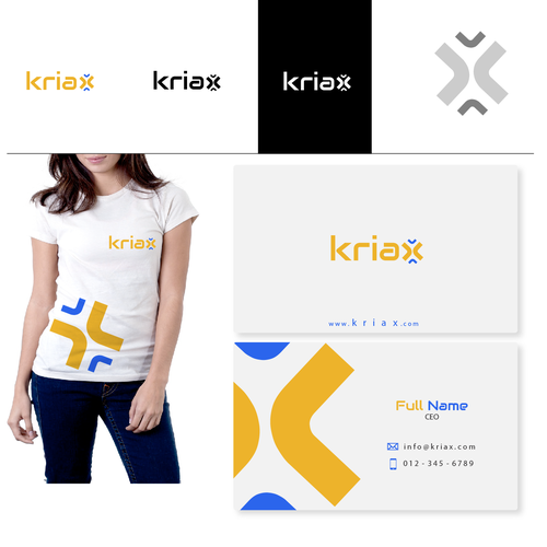 Create logo and business cards for Kriax Design by Alina7