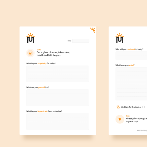 Card Design and Layout Project for Morning Routines! Réalisé par Moeda.