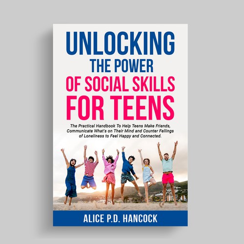 Minimalist Book cover for Teens ages 13-18 suffering from social anxiety and need to learn social skills Design réalisé par KMS Arafat