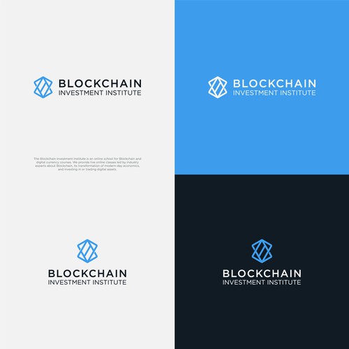 Blockchain creative logo contest Design by Megades!gn