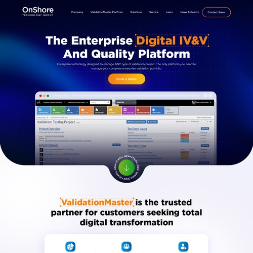 ValidationMaster Digital IV&V Website Re-Design Project Design by MercClass
