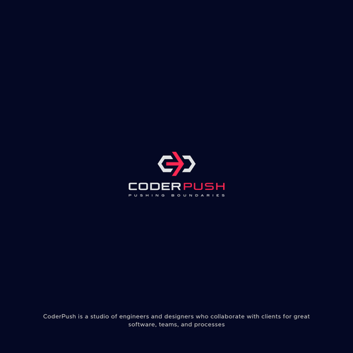 Logo for a software consulting firm who work with tech startups Design by Design Nation Inc