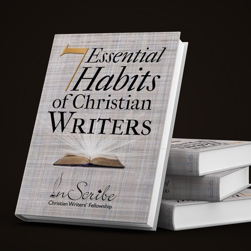 Create a captivating book cover for anthology, 7 Essential Habits of Christian Writers Design by Alicia Zinn