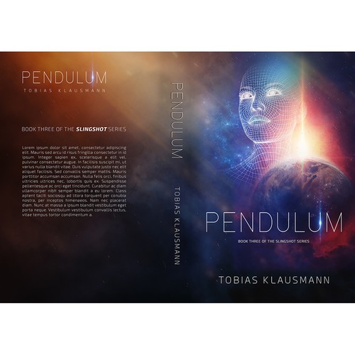 Book cover for SF novel "Pendulum" Diseño de LMess
