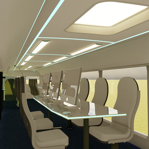 mobile scientific and technological bus (3d) Design by Gaeah