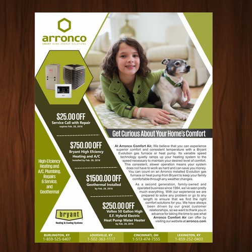 Create An Eye Catching Ad For The Region S Top Hvac Company