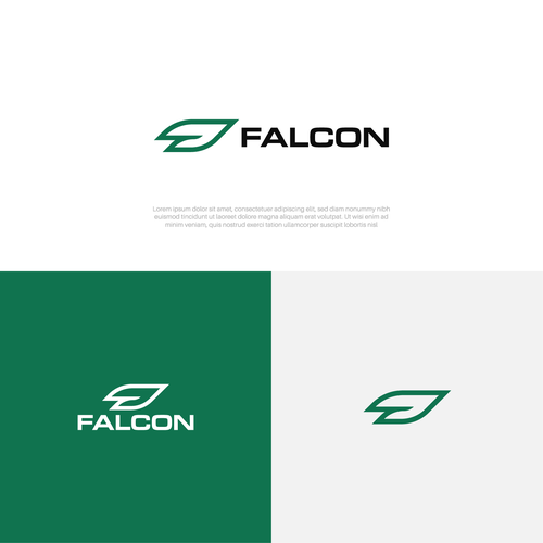 Falcon Sports Apparel logo Diseño de suzie