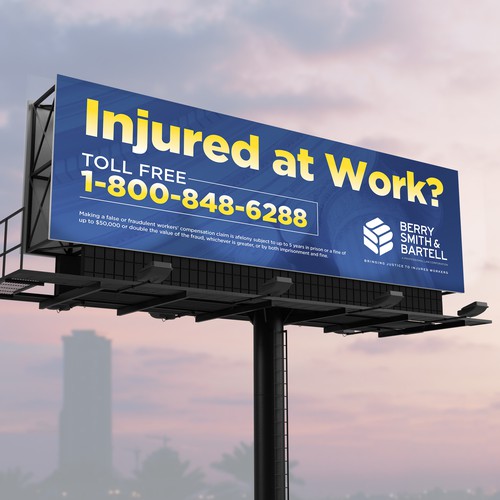 Law Firm Billboard Design by SoftSkills