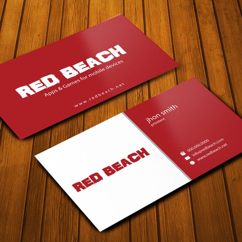 Create a beautiful and professional Biz Card for a mobile app/game