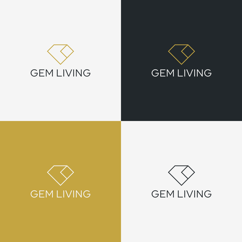 Geometrical, minimalist, modern brand design for Gem Living Design by bobbee_