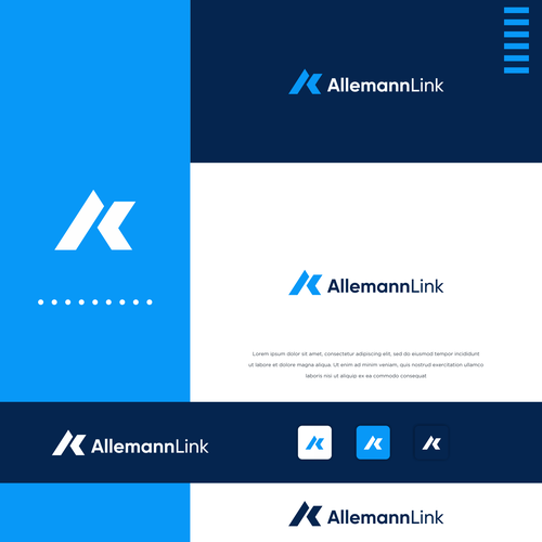 Software/Data analysis company logo embedding the letter A and L Design by groww_art