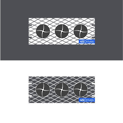 Design a Front Plate for 45Drives New HomeLab Storage Server Product Design by raj a_bad