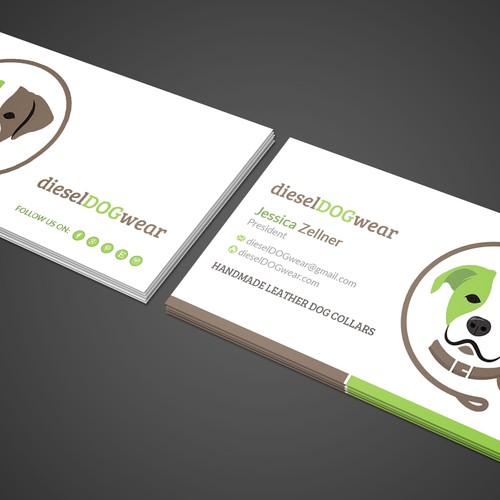 Design a stunning business card for a dog loving company Design by TSproults