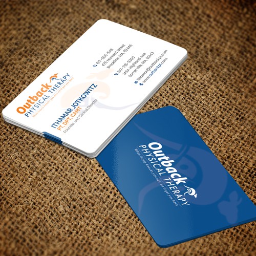 Business card for 2 clinic physical therapy office Design by ™SF_Design™