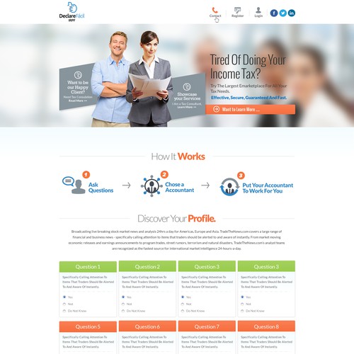 Designs for Tax Declarations e-marketplace - guaranteed prize! Design by Technology Wisdom