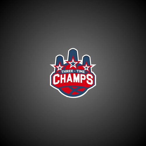 Basketball Logo for Team 'Three-Time Champs' - Your Winning Logo Featured on Major Sports Network Design by Ale!StudioDesign