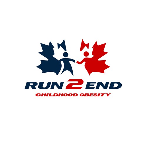 Run 2 End : Childhood Obesity needs a new logo Diseño de denzu