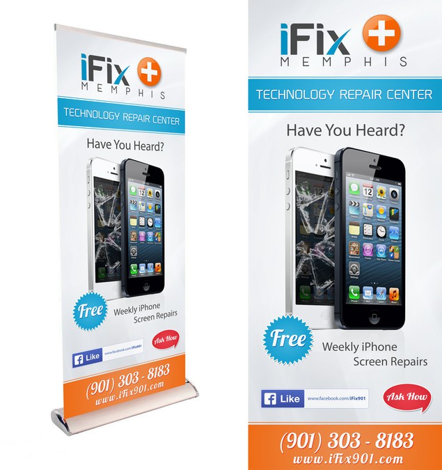 200 Prize For Best Giveaway Banner For Technology Repair Company