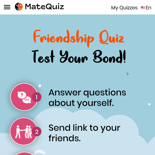 Redesign of a very popular quiz site (MateQuiz.com) Design by Technology Wisdom