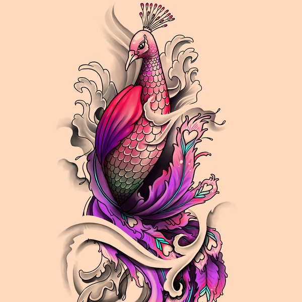 A Peacock As Tattoo On My Arm Other Art Or Illustration Contest 99designs