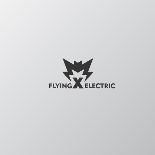 Flying X Electric Logo Design by brandeus