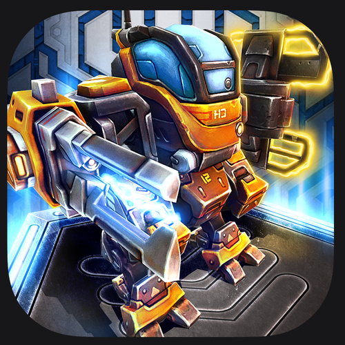 Mobile Robot Game Icon for Google/Apple stores Design by Joekirei